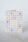 Starry Blue Happy Holidays Card