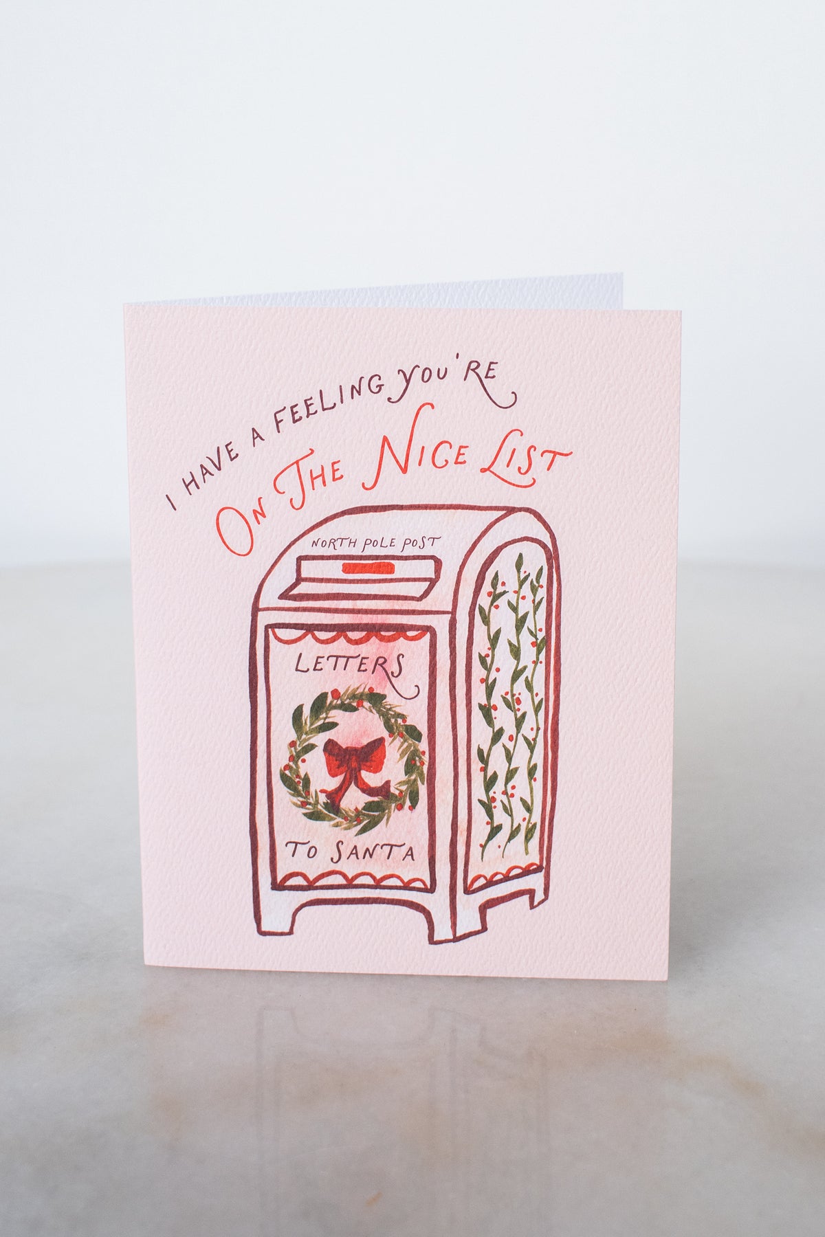 On The Nice List Christmas Card