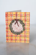 Plaid 'Tis The Season Wreath Card