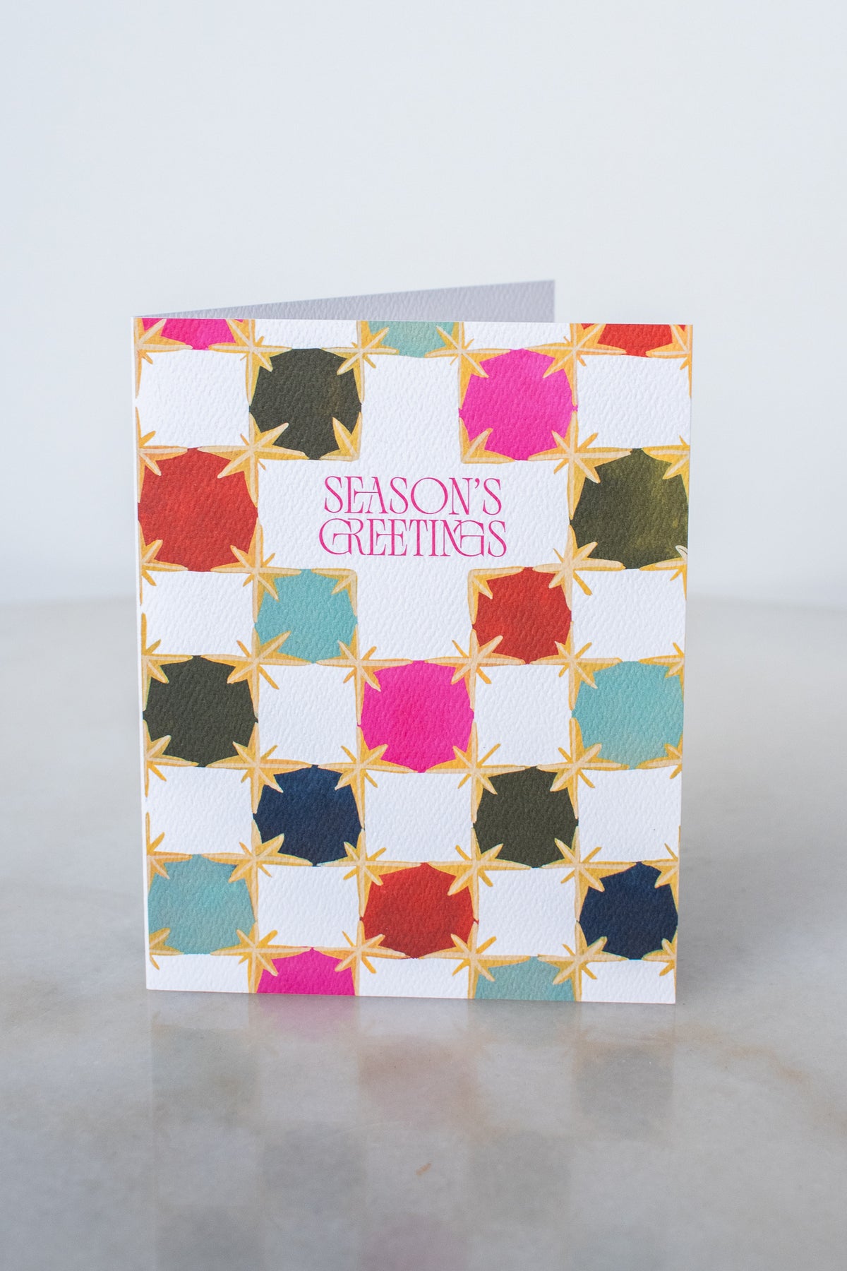 Seasons Greetings Checkers Card