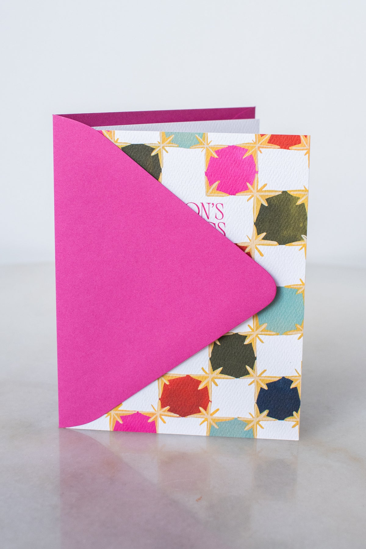 Seasons Greetings Checkers Card