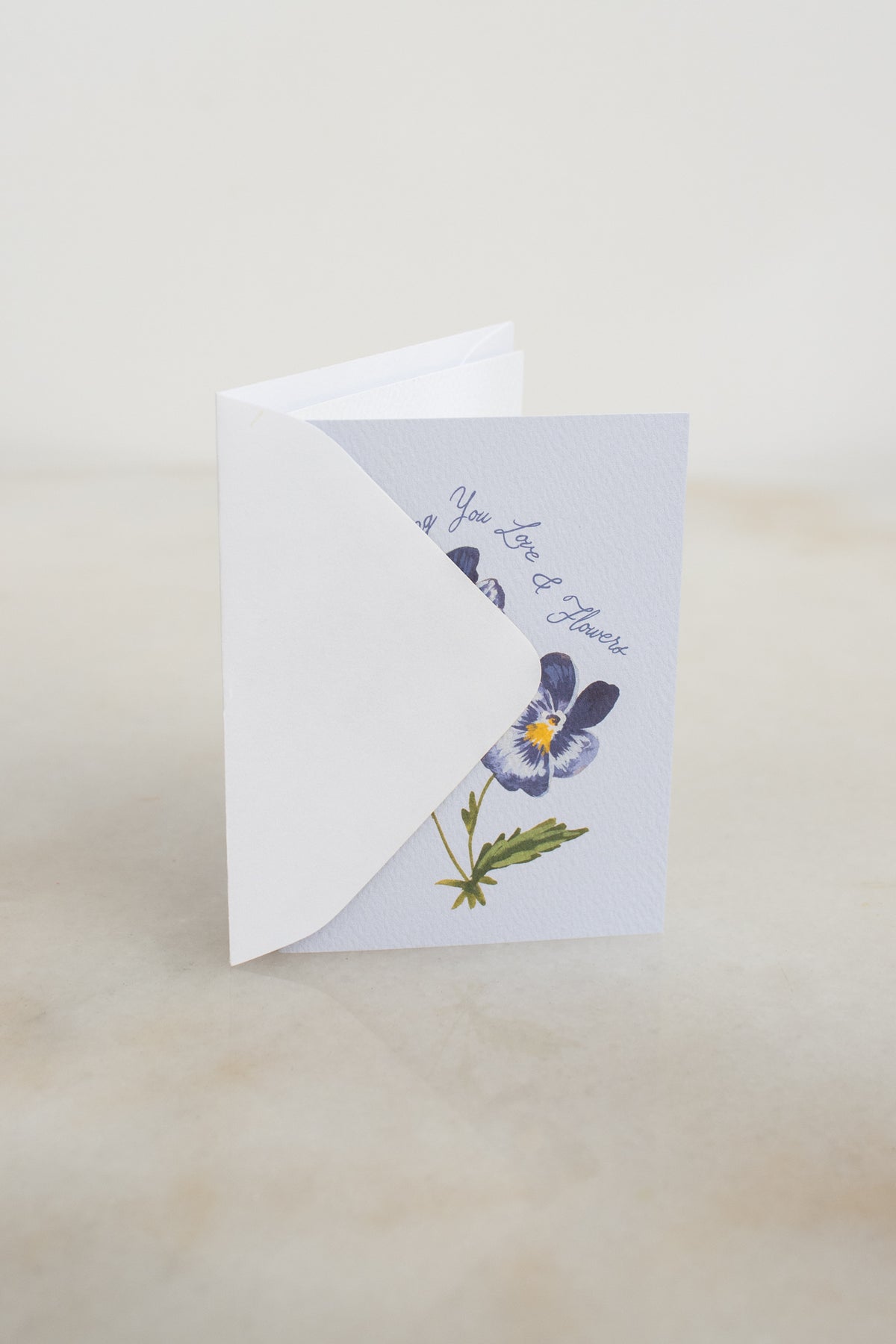 Mini Sending You Love & Flowers Card