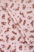 Pink and Maroon Floral Pattern Wrapping Paper