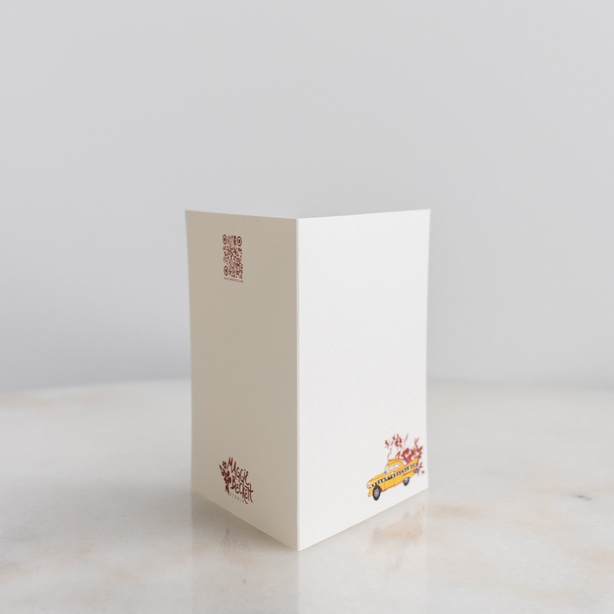 Boxed Set of 10 NYC Taxi Floral Cards
