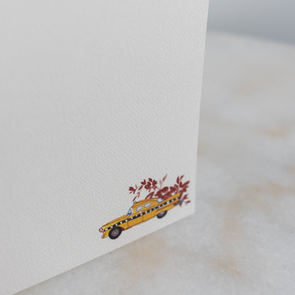 NYC Floral Taxi Cards: Box Set of 10