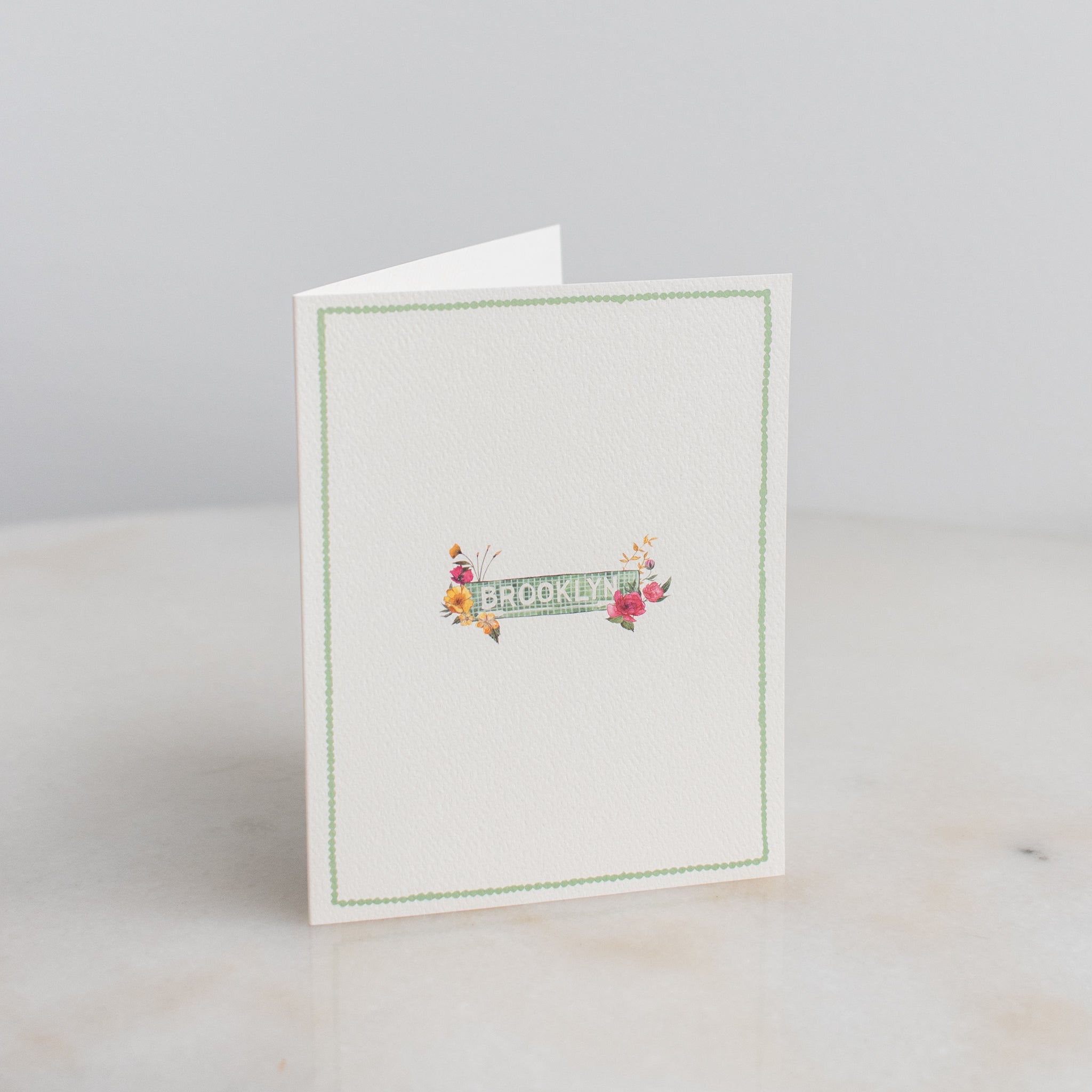 Boxed Set of 10 Brooklyn Subway Tile Floral Cards