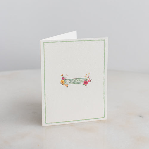 Boxed Set of 10 Brooklyn Subway Tile Floral Cards