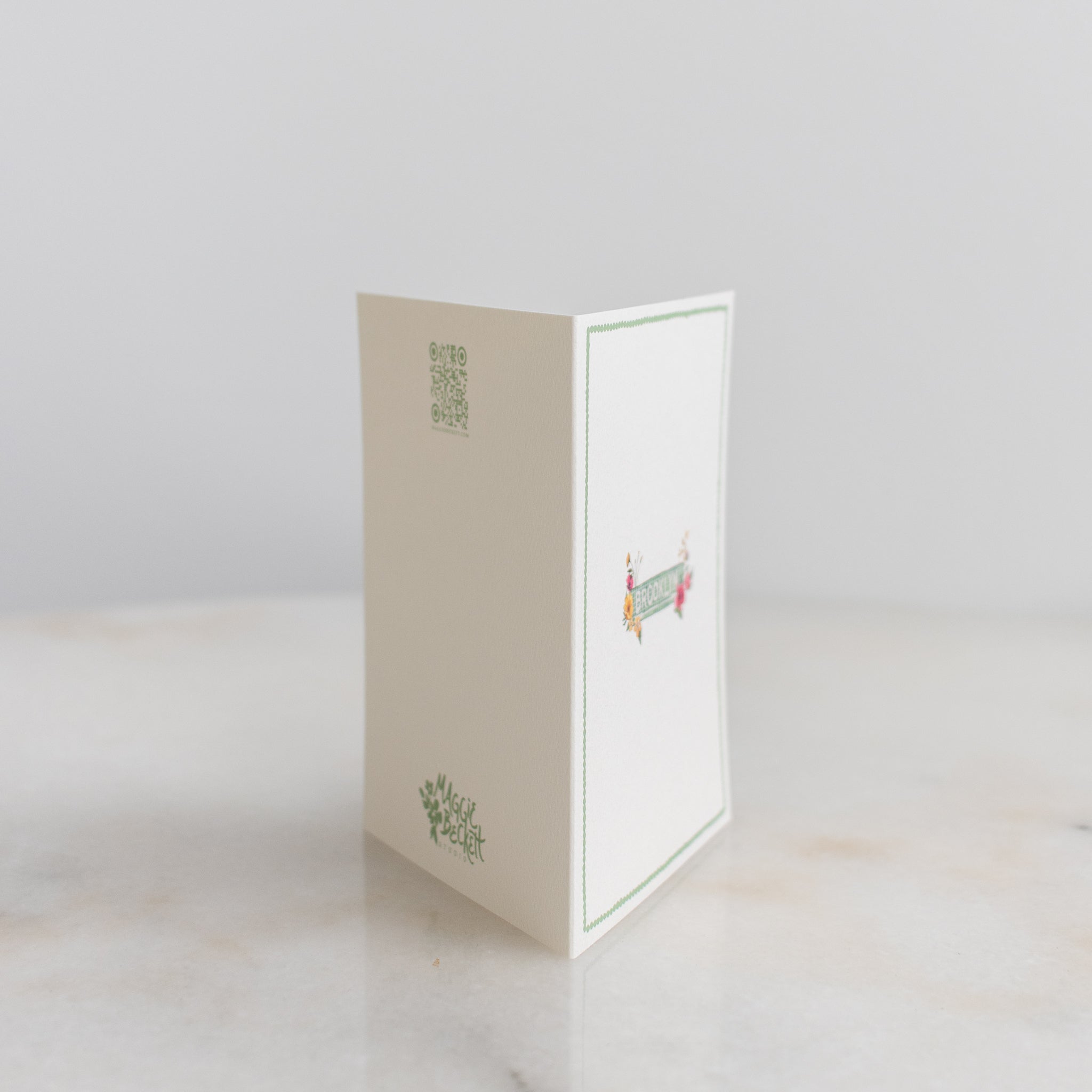 Boxed Set of 10 Brooklyn Subway Tile Floral Cards