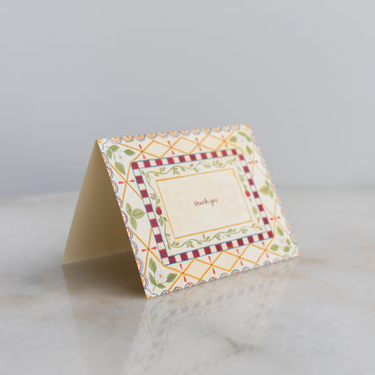 Decorative Frame Thank You Cards: Box Set of 10