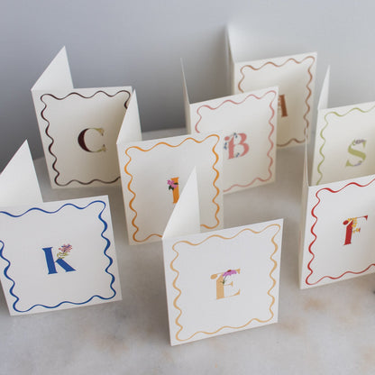 Floral Initials Boxed Note Cards