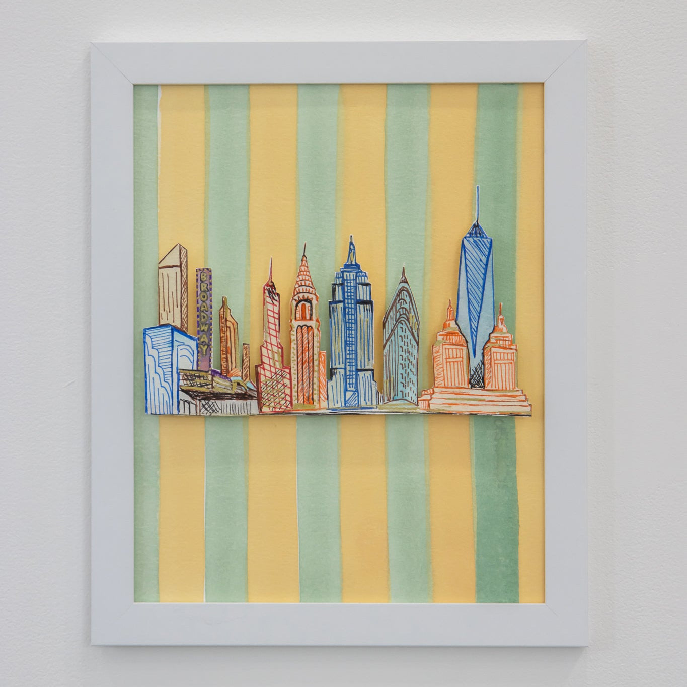 ORIGINAL: NY Skyline Stripe Artwork