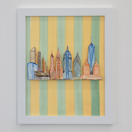 ORIGINAL: NY Skyline Stripe Artwork