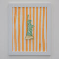 ORIGINAL: NY Statue of Liberty Stripe Artwork