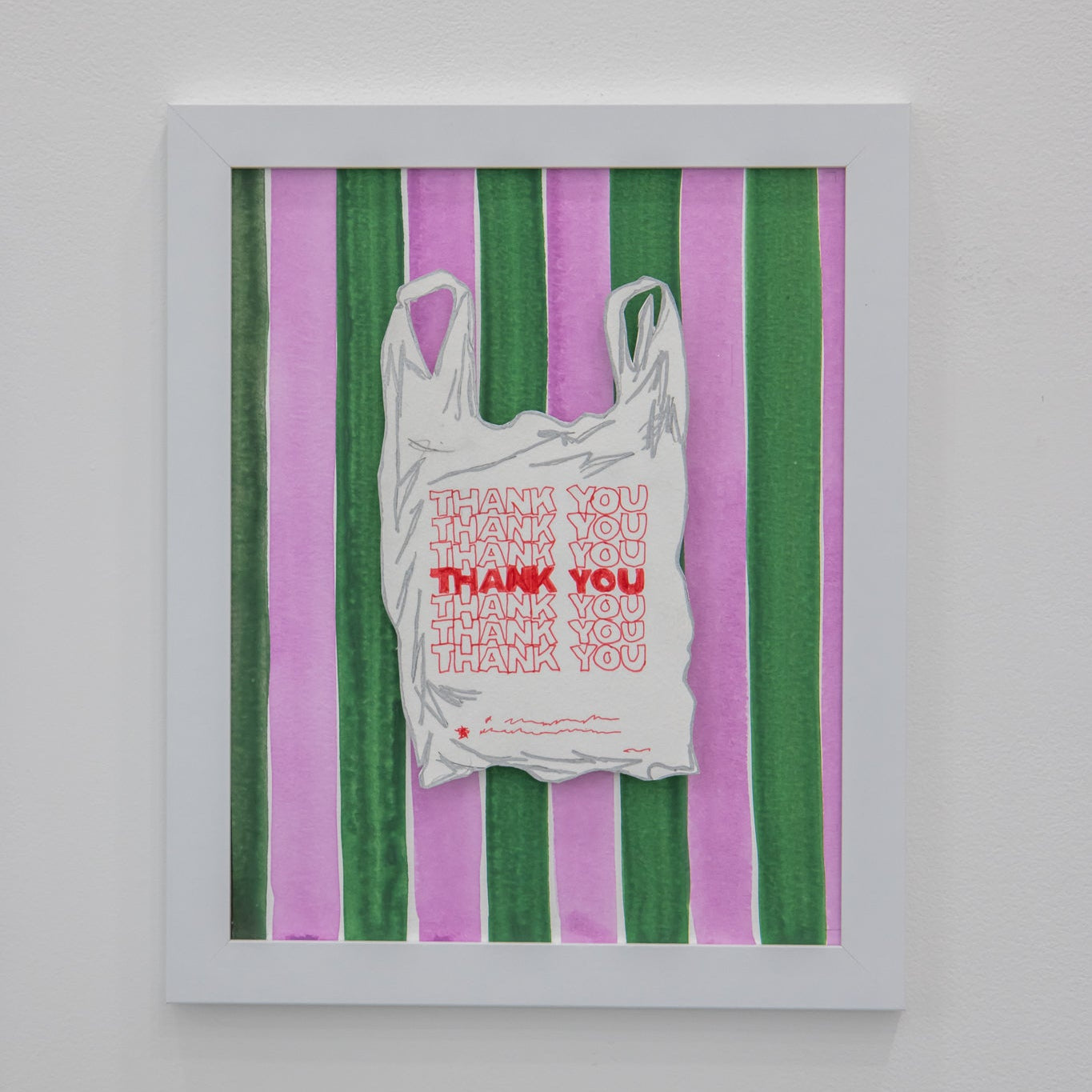 ORIGINAL: NY Takeout Thank You Bag Stripe Artwork