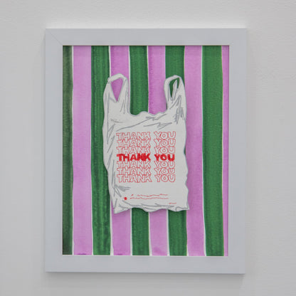 ORIGINAL: NY Takeout Thank You Bag Stripe Artwork