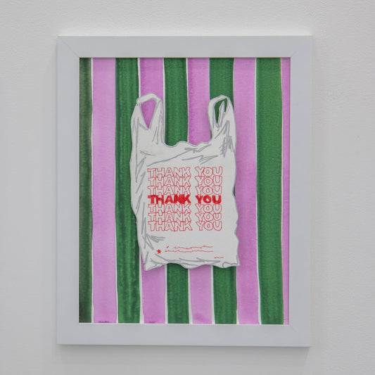 ORIGINAL: NY Takeout Thank You Bag Stripe Artwork