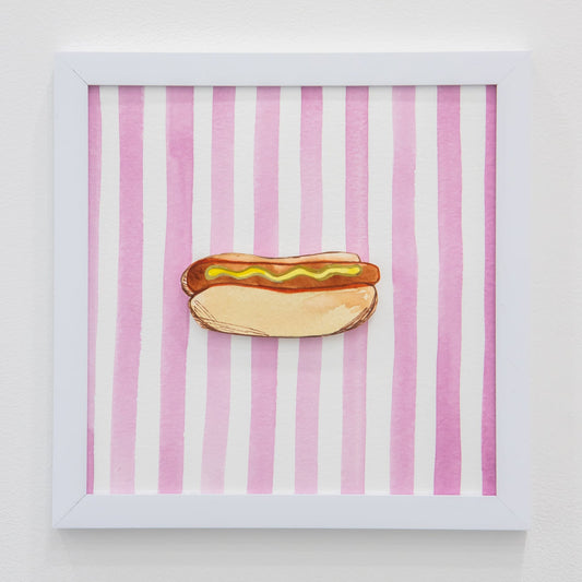 ORIGINAL: NY Icons Hot Dog Stripe Artwork
