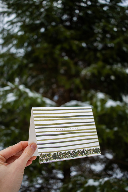 Merry + Bright Card: Box Set of 10