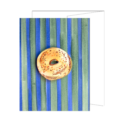 NYC Bagel & Stripes Card