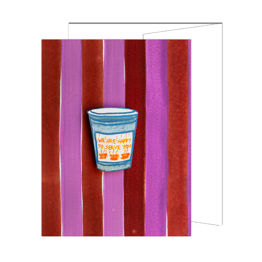 NYC Coffee & Stripes Card