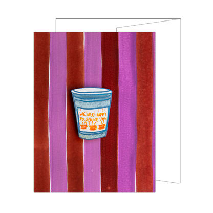 NYC Coffee & Stripes Card