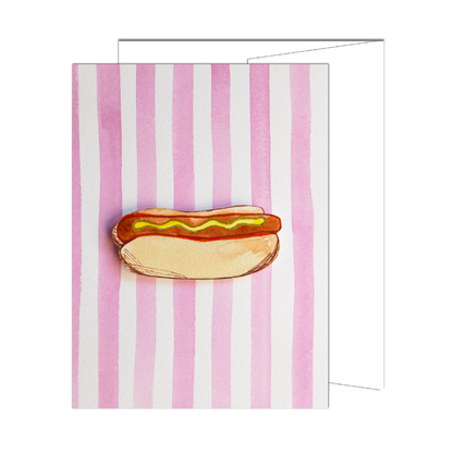 NYC Hot Dog & Stripes Card