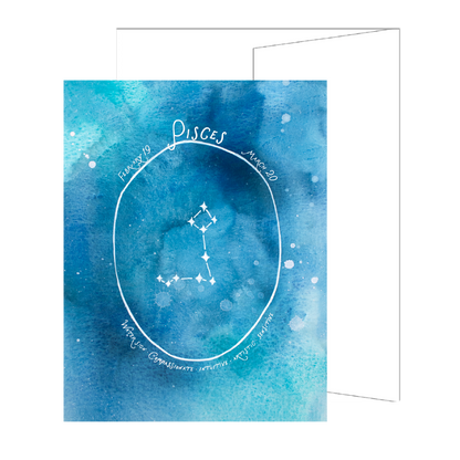 Pisces Constellation Card
