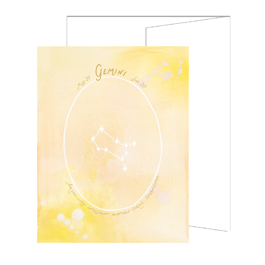 Gemini Constellation Card