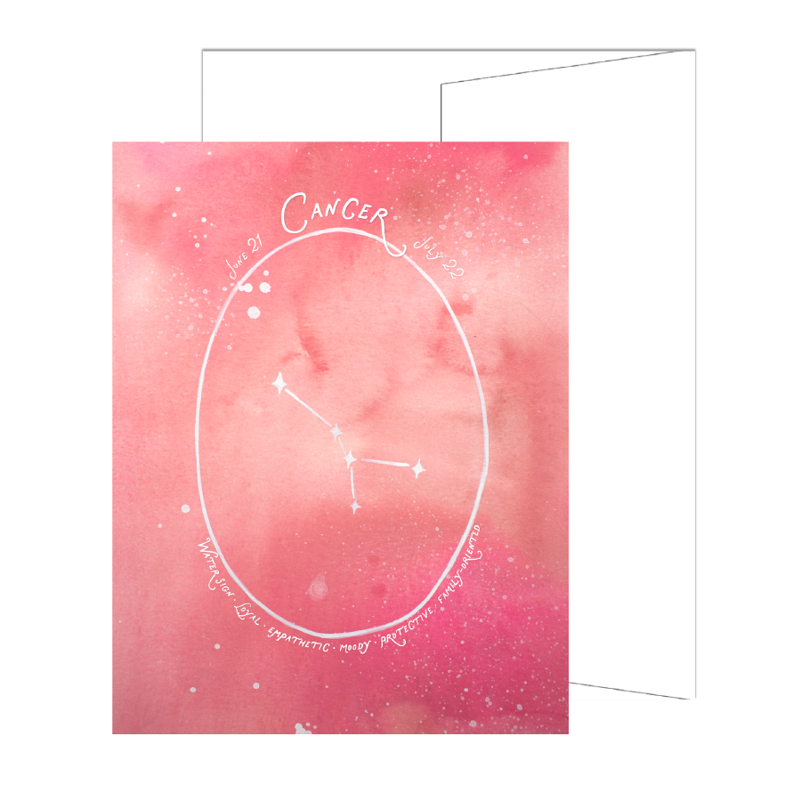 Cancer Constellation Card