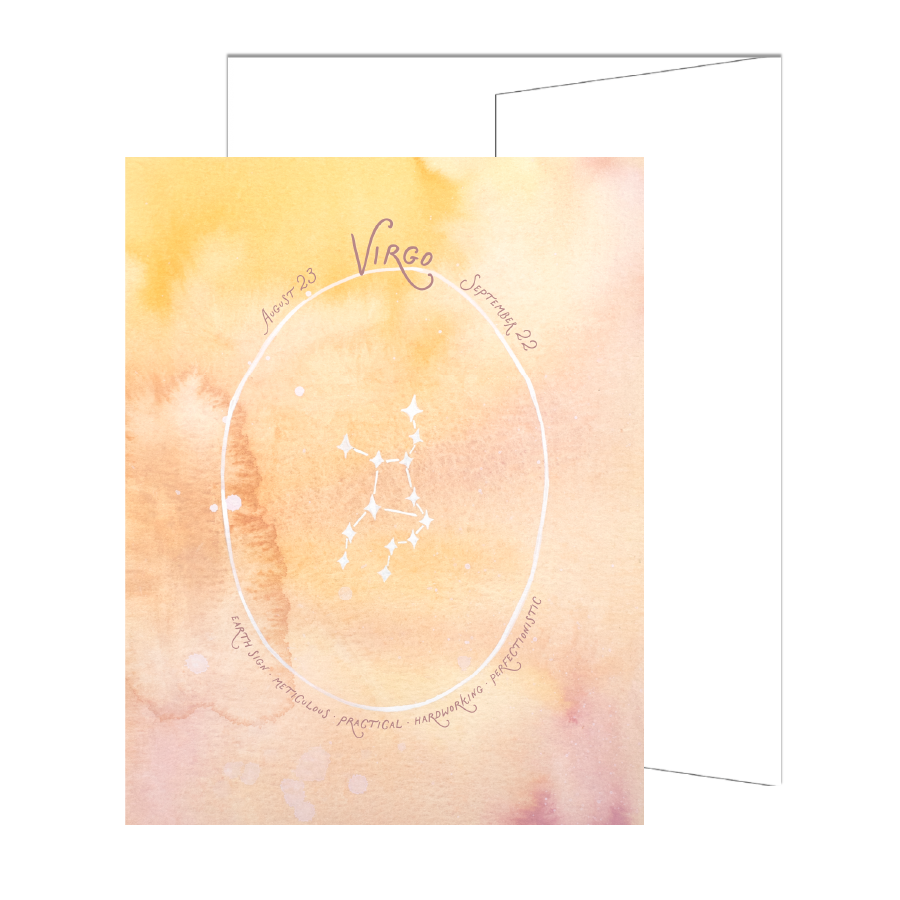 Virgo Constellation Card