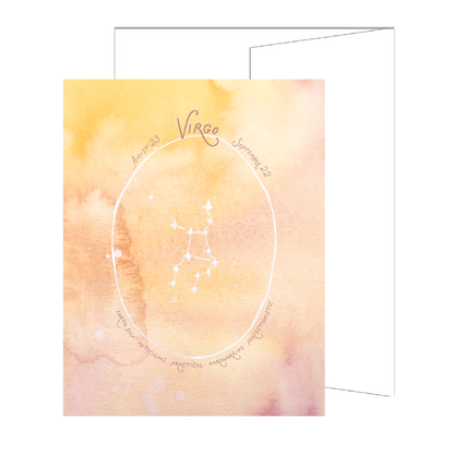 Virgo Constellation Card