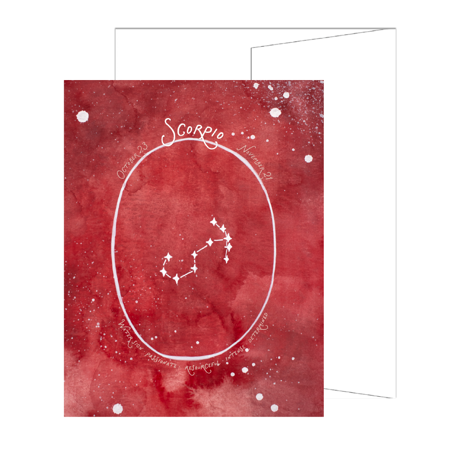 Scorpio Constellation Card