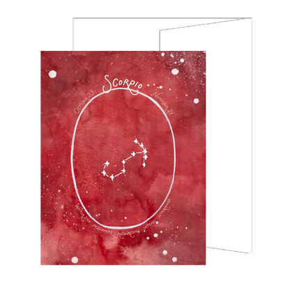 Scorpio Constellation Card