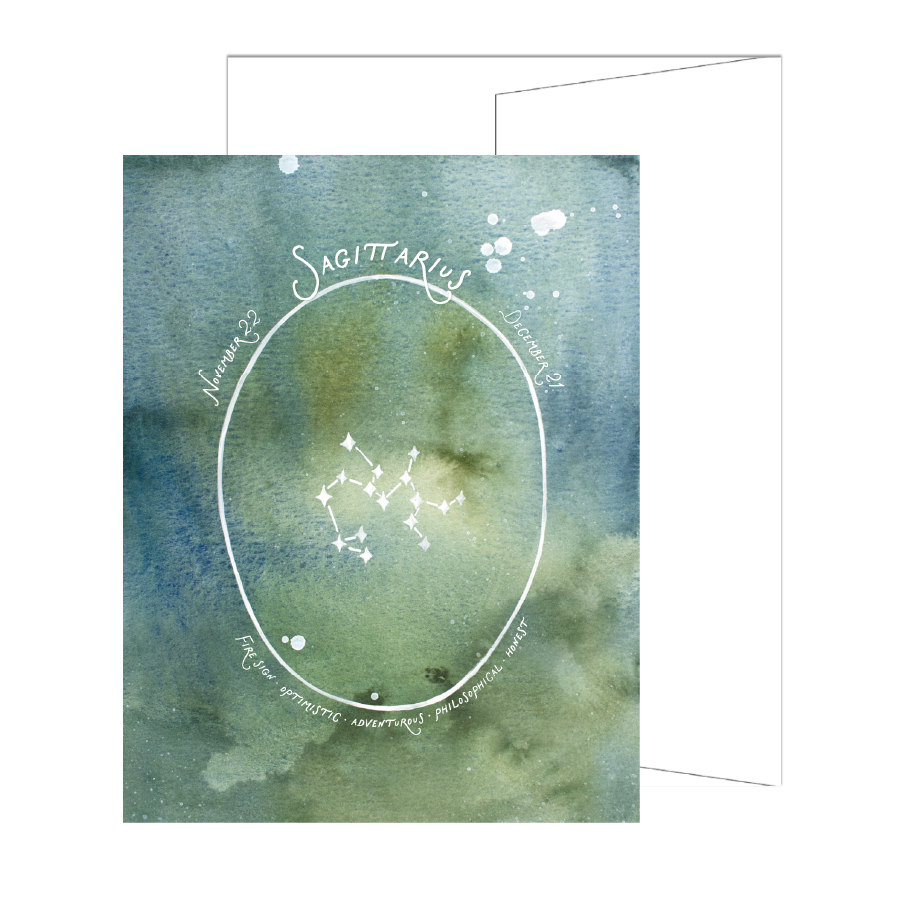 Sagittarius Constellation Card