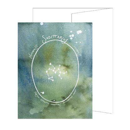 Sagittarius Constellation Card