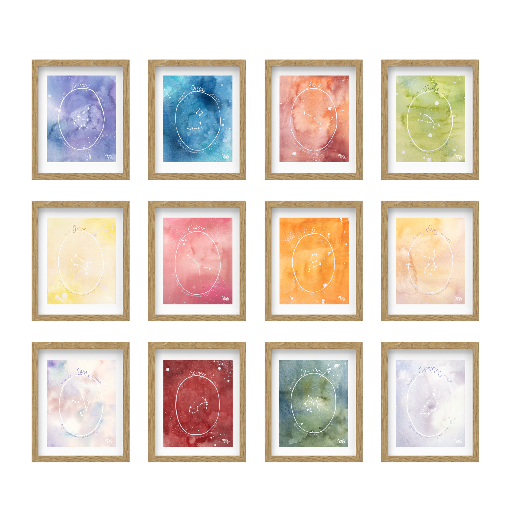 Astrological Signs Collection Art Prints