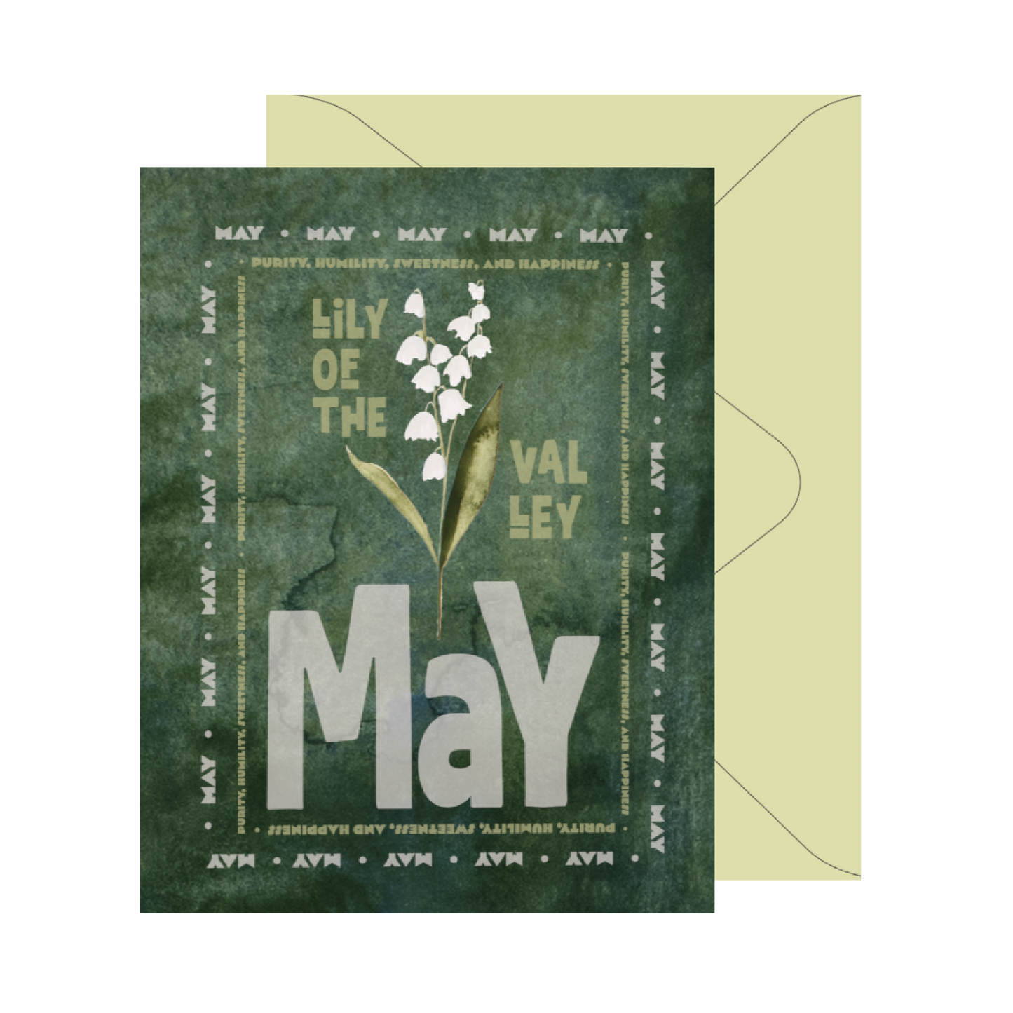 May Birth Month Flower Card