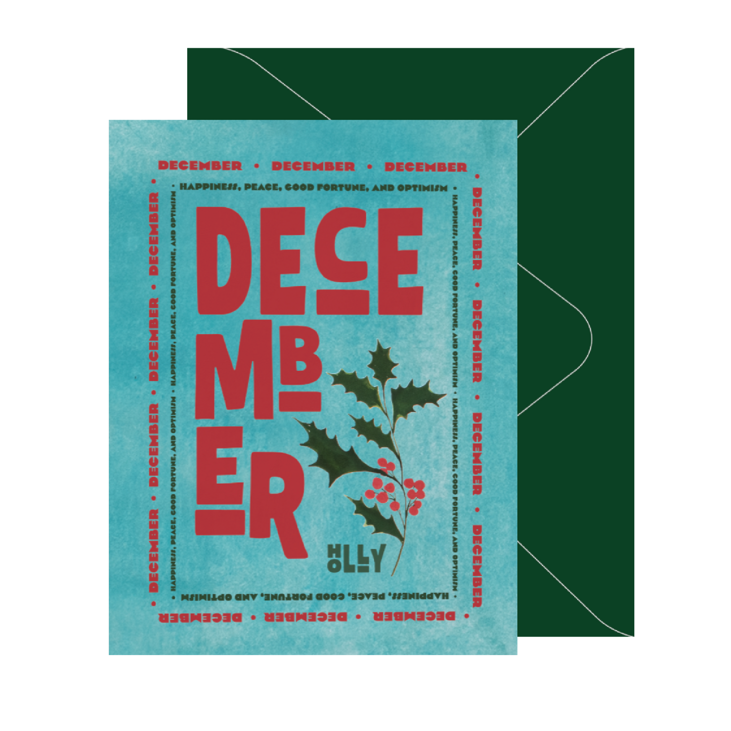 December Birth Month Flower Card