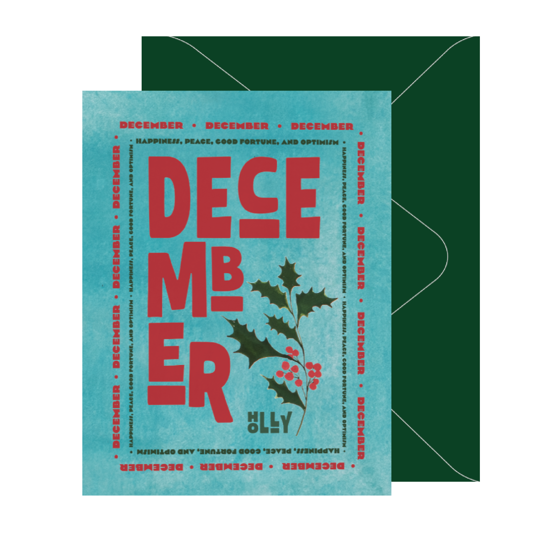 December Birth Month Flower Card
