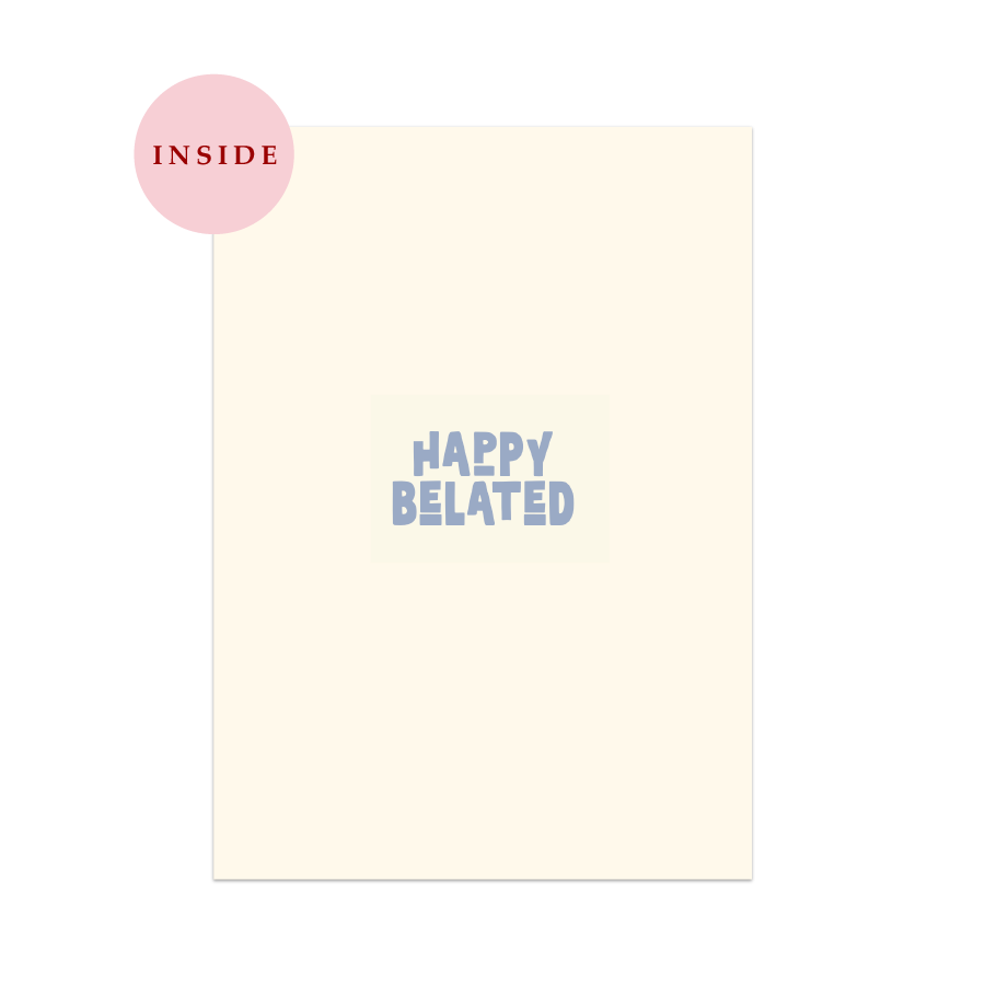 Snail Mail Belated Birthday Card