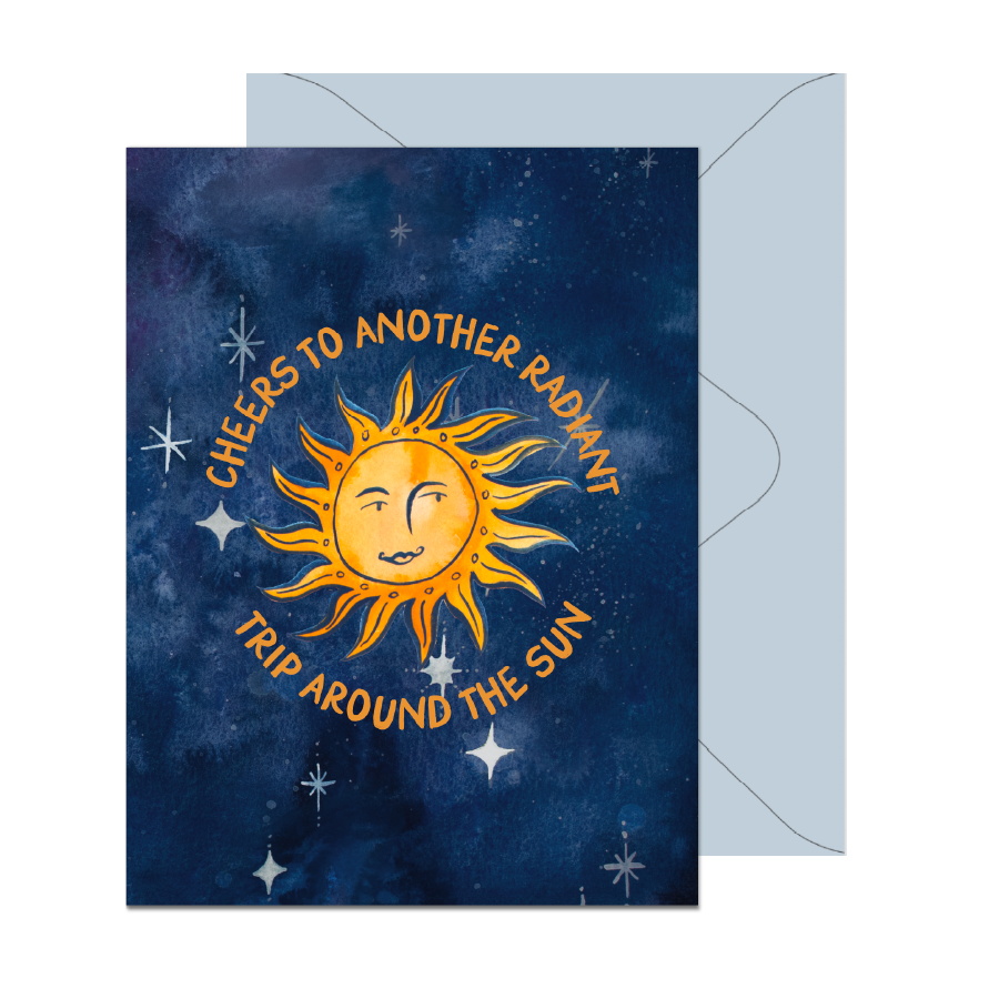 Trip Around the Sun Birthday Card