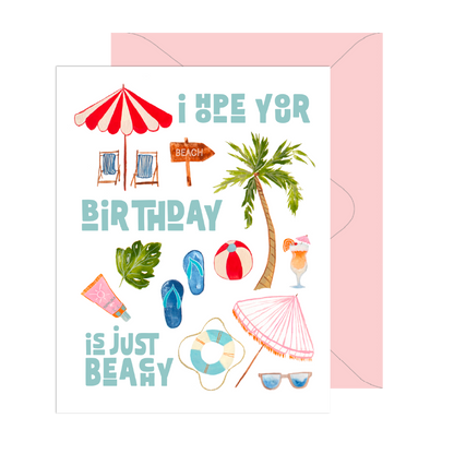 Just Beachy Birthday Card