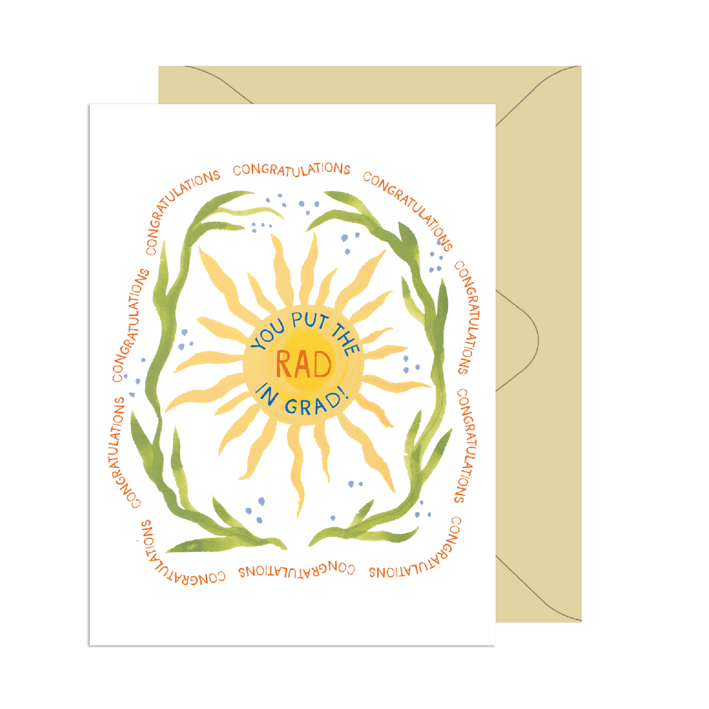 Put the Rad in Grad Sun Card