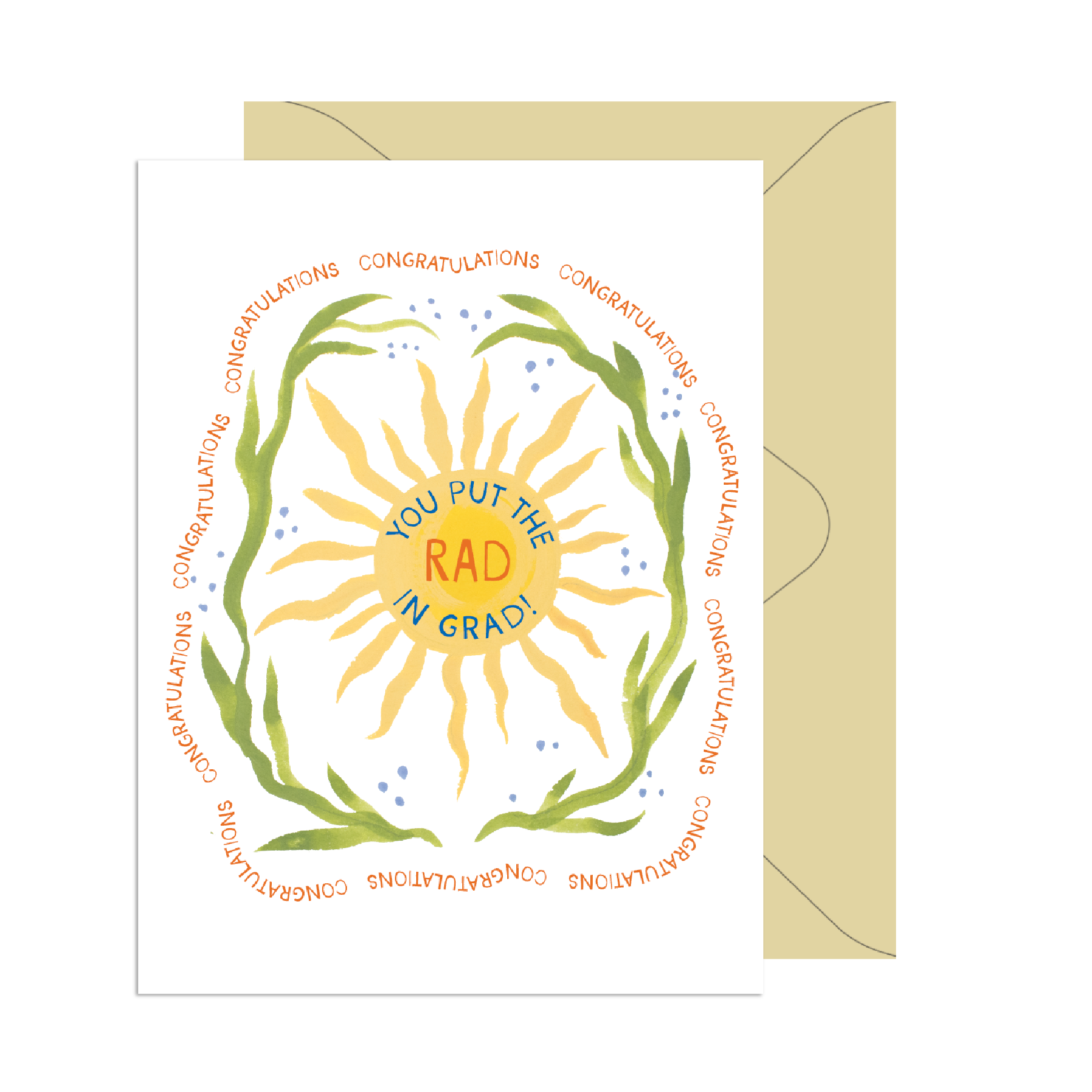 Put the Rad in Grad Sun Card