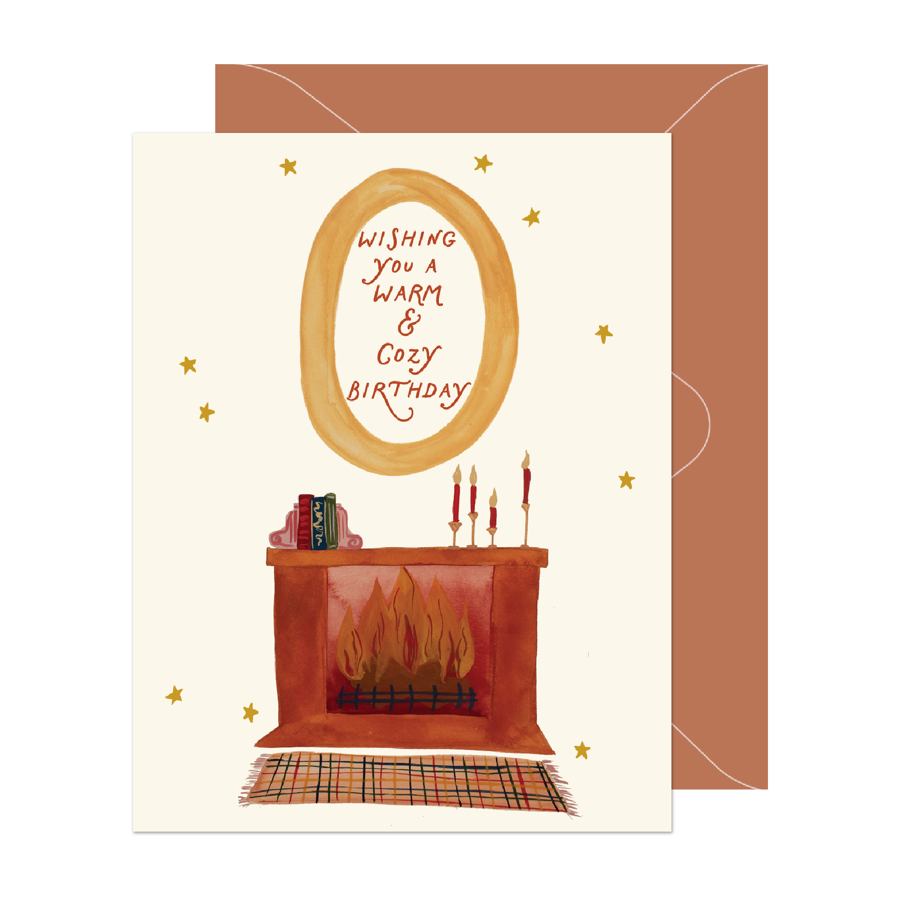 Wishing you a Warm & Cozy Fall Birthday Card