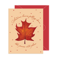 Autumn Leaves Falling Love Card
