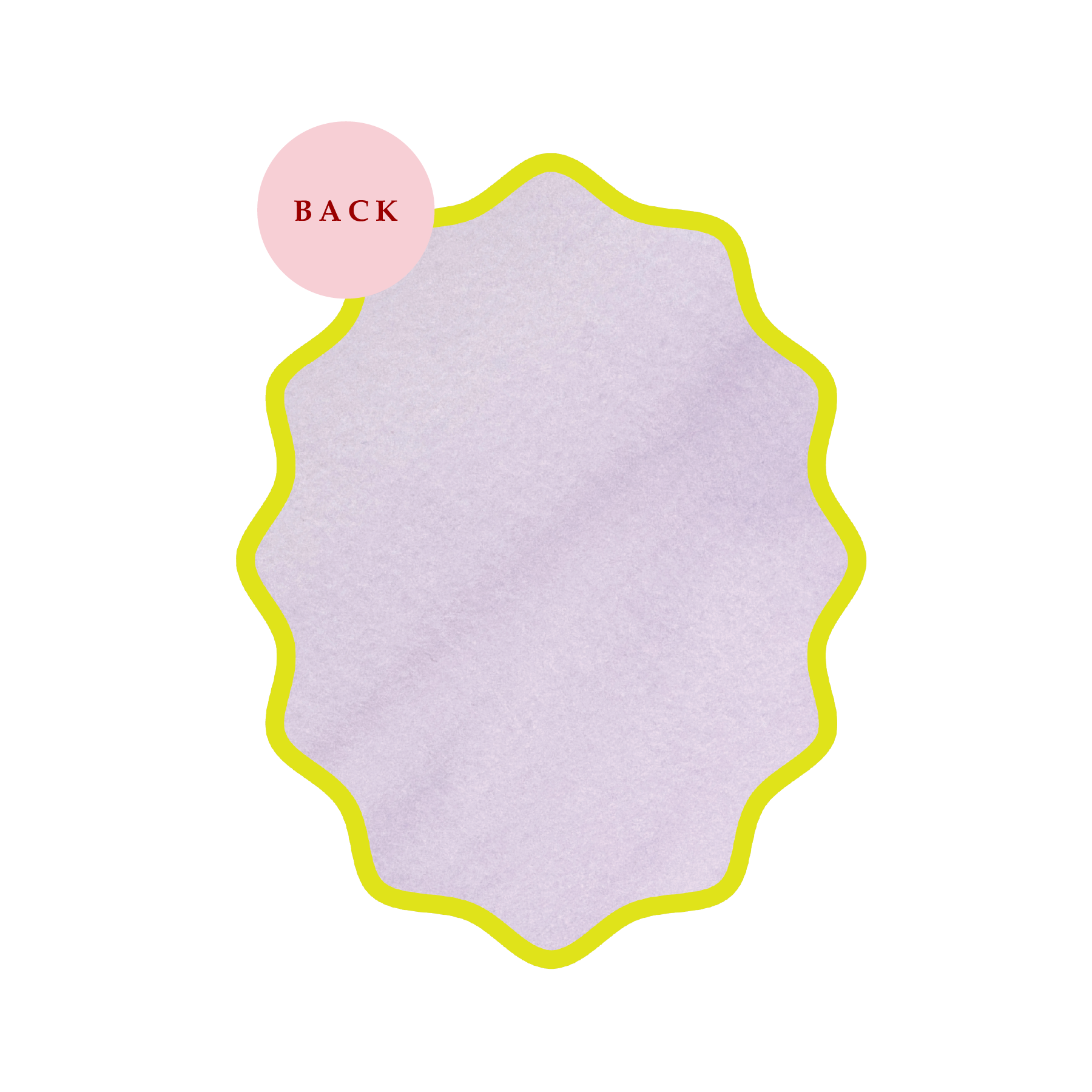 Boxed Set of 10 Lilac Flower Notecards with Wavy Edge