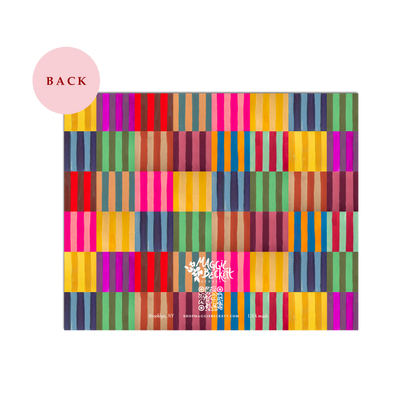 Boxed Set of 10 Multicolor Stripe Thank You Cards