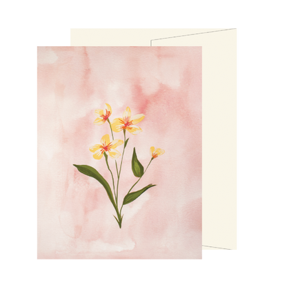 Yellow Wildflower Card