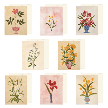 Boxed Set of 8 Mixed Floral Cards